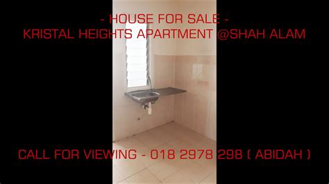 (reno unit/cheap) sekyen 7 shah alam, selangor. Kristal Heights Apartment Section 7 Shah Alam CALL 018 ...