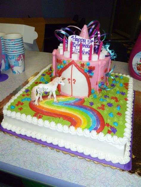 Pin by tereasa kitchens on cakes birthday sheet cakes. Lizzie's birthday cake for her unicorn/princess party ...