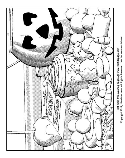 Printable halloween candy coloring sheet. Halloween Candies - Free Coloring Pages for Kids ...