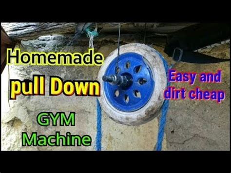 The triceps pulldown, also called a pushdown, is an isolation weight training exercise. How to make a homemade pull down machine workout for triceps - YouTube