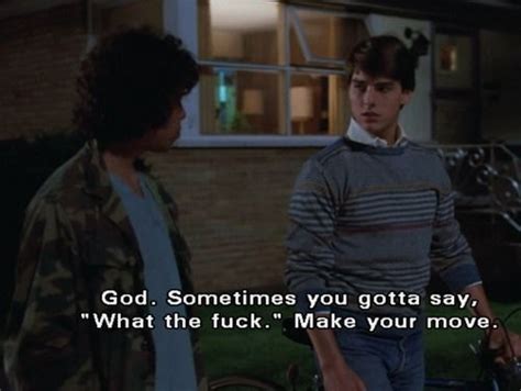 He's nice, handsome, intelligent, and even principled. Image result for risky business quotes | Risky business ...