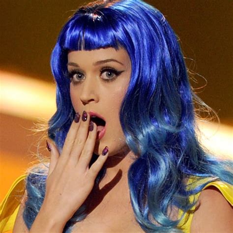 To promote california gurls, perry performs in blue wigs to go with the video's theme throughout summer 2010. Katy Perry's New Blue Hair Hue is a Breakup Makeover ...