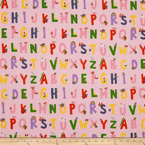 Sehen sie die alphabetischen buchstaben in binärcode! Heather Ross Kinder Alphabet Pink - 1.0 - 5/22/18