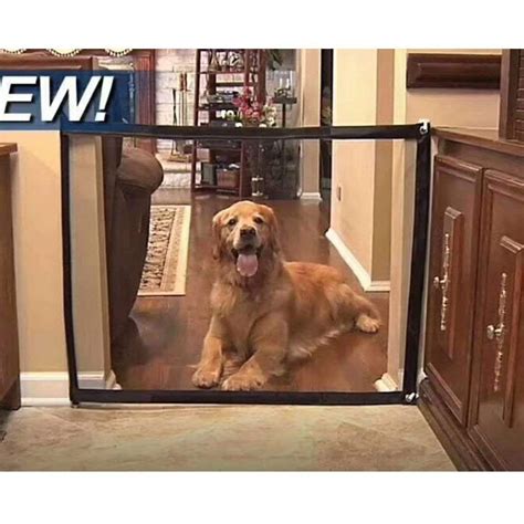 Pet screen is more difficult to roll in than ordinary screen fabric. Retractable Gate Baby Door Outdoor Dog Safety Guard ...