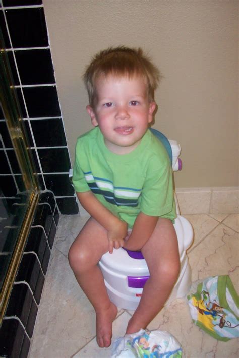 Introduce potty training as early as is reasonable. The Blairs: Matt = POTTY TRAINED!