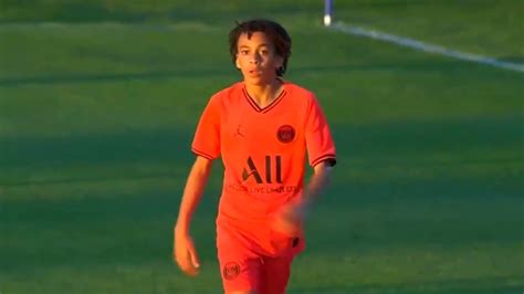 Wanted to become a footballer. 13 Years Old Ethan Mbappé for Paris Saint-Germain U13 ...