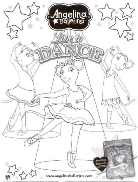 Free printable ballerina coloring pages. 20+ Free Printable Angelina Ballerina Coloring Pages ...