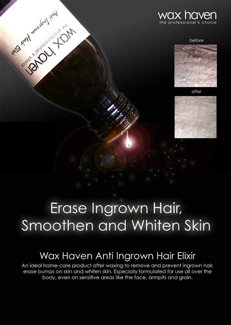 And glycolic acid, to help dissolve. Ministry Of waX: Anti Ingrown Hair Elixir