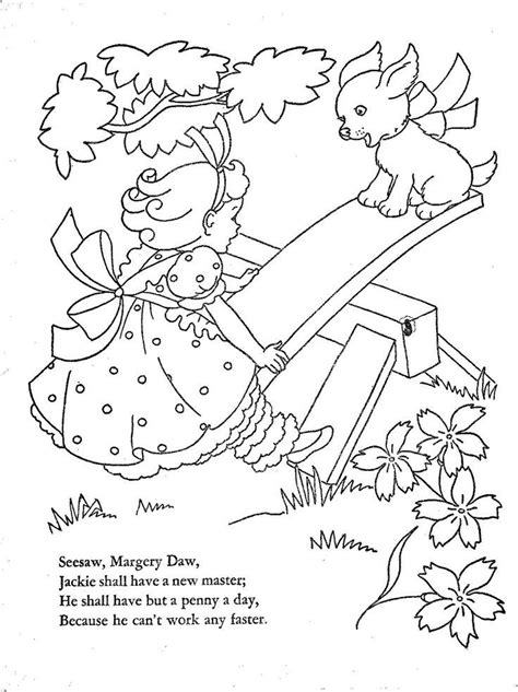 As one example, in past times, individuals need to come up with their own personal patterns if they would like to generate. Mother Goose Nursery Rhymes Coloring Pages - Coloring Home