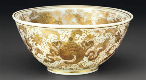 Shop with afterpay on eligible items. A VERY RARE GILT-DECORATED SEMI-OPAQUE WHITE GLASS BOWL