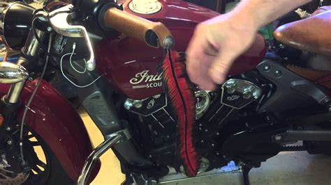 Changing motorcycle grips can be frustrating if you haven't done it often, or if you haven't found a way to make it easy on yourself. Indian Scout leather grips installation - YouTube