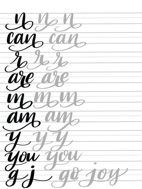 Browse free calligraphy printable alphabets. Hand Lettering: Flourish Tutorial & Free Printable ...