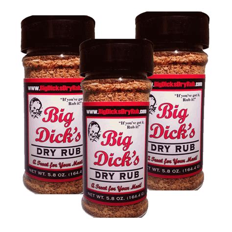 Once you go black, you know the rest! Big Dick's Dry Rub 5.8oz (Qty.3) - Rubs And More