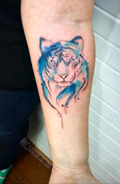 Below, we are going to mention watercolor tiger tattoo ideas & designs. Watercolor Tiger Tattoo - InkStyleMag | Watercolor tiger ...