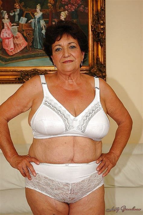 Contact us by email to obtain control of this profile. Fatty granny in lingerie gets naked to show her wet cunt ...