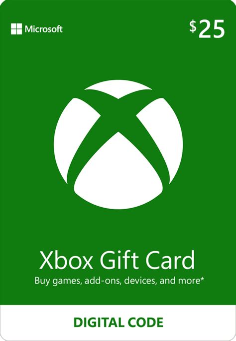 Great as a gift, allowance, or credit card alternative. Xbox Live $25 Gift Card (Digital Code) | Xbox One | In ...