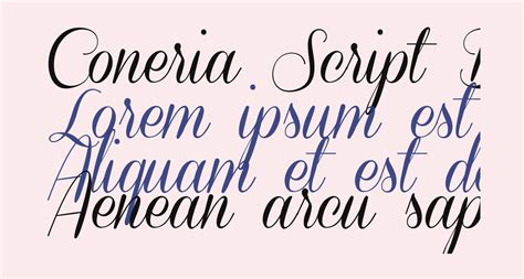 Coneria script has 2 styles and free for personal use license. Coneria Script Demo free Font - What Font Is