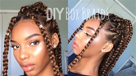 Before you braid your short hair to yourself, it is necessary to carry out simple training. DIY Box Braids | How To Do Box Braids On Yourself | Natural Hairstyles | Flawhs - YouTube # ...