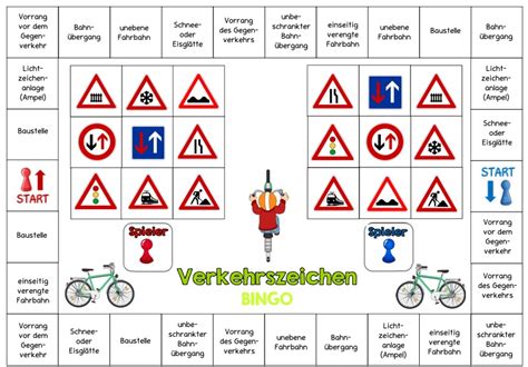 Verkehrszeichen grundschule zum ausdrucken kostenlos. Ideenreise - Blog | Bingo für zwei (Verkehrszeichen)