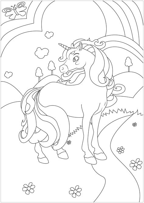 Dessin kawaii licorne dessin de licorne facile ma jolie. Coloriages à imprimer : Licorne, numéro : d52b6e1f