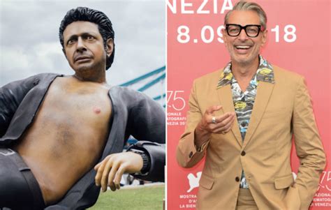 He is of jewish descent. Jeff Goldblum responds to the giant statue of himself in ...