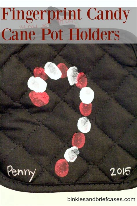 Candy canes remind us to stick to it, even when life throws us a curve. Candy Cane Thumbprint Pot Holders & Poem • Binkies and ...