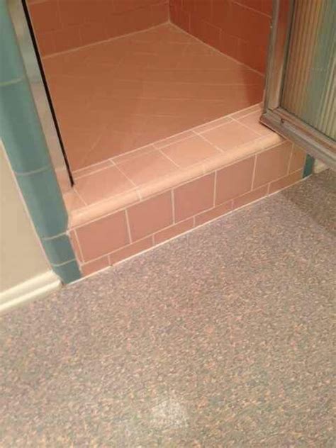 See more ideas about bathrooms remodel, small bathroom, bathroom design. SHower curb | Vintage bathroom tile, Retro bathrooms ...