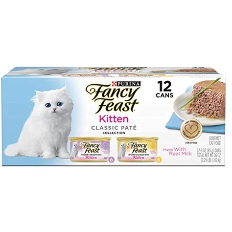 But again, once you've started giving them the fancy feast wet cat food, in my experience the healthier wet foods have a hard time being accepted by cats. Purina Fancy Feast Tender Feast Wet Kitten Food Variety ...