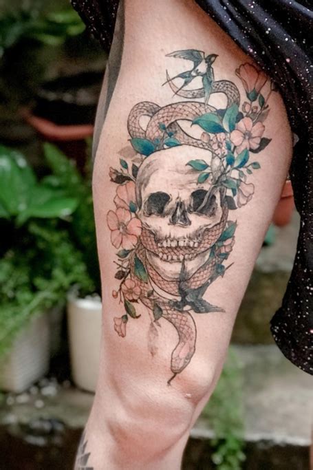 Did you scroll all this way to get facts about snake skull tattoo? 25 Unique Snake Tattoos for Men in 2021 - The Trend Spotter