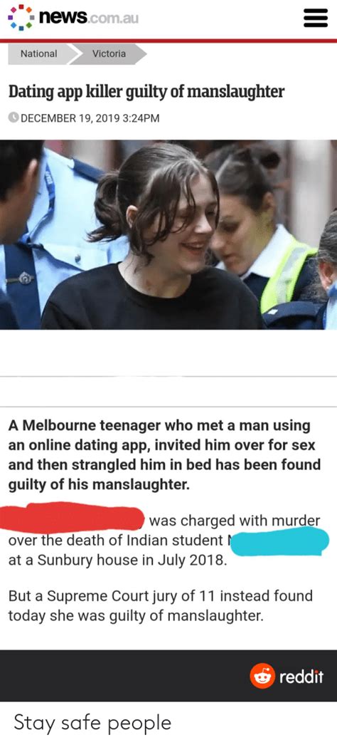 Create an account or log into facebook. Newscomau National Victoria Dating App Killer Guilty of ...