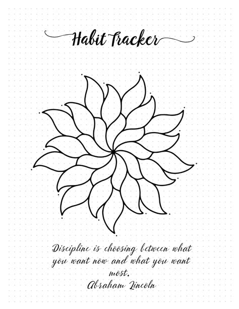 Habit Tracker Bullet Journal | Free Customizable Printables