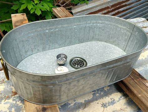 Build a heritage stainless steel farm. Industrial Farm House Galvanized Metal Oval Fluted Sink ...