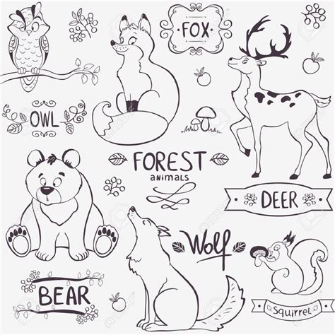 Jungle drawing scenery is simple & forest scenery pencil drawing with forest animals and jungle trees are very easy. Simple Forest Drawing With Animals at GetDrawings | Free download