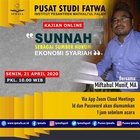 Ini adalah prinsip dasar yang tidak cukup untuk. Ikutilah Kajian Online PUSWA IPMAFA: Sunnah sebagai Sumber ...