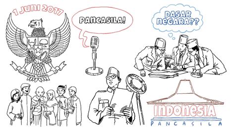 Selain hari kesaktian pancasila, setiap tahunnya, indonesia juga memperingati hari lahir pancasila saban 1 juni. Sketsatorial: Hari Lahir Pancasila