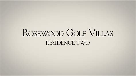 Are you looking for a villa on shaheed path, lucknow ? Rosewood Golf Villas - Residence Two - YouTube