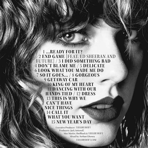 Media in category taylor swift album covers. Taylor Swift Releases Reputation Track List After it Leaks ...