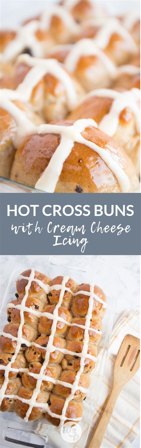 Hot Cross Buns with Cream Cheese Frosting Recipe ...