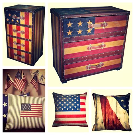 Curtains, slipcovers, lamps, fans, valances, fireplaces, mirrors Patriotic Home Decor | Home decor, Decor, Patriotic bedroom