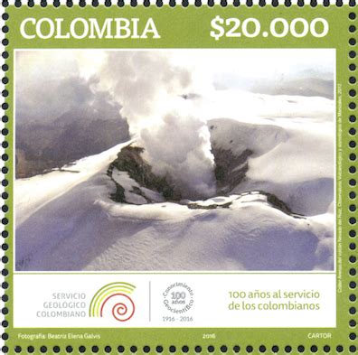 Según el último reporte del servicio geológico colombiano, la actividad sísmica en el volcán, no obstante, viene presentando tendencia a la baja. Emisión postal: "100 años de Producción Científica del Servicio Geológico Colombiano 1916 - 2016 ...