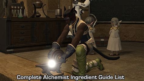 A realm reborn, and leves are here to help. FFXIV - Complete Alchemist Ingredient Guide List | Final Fantasy XIV