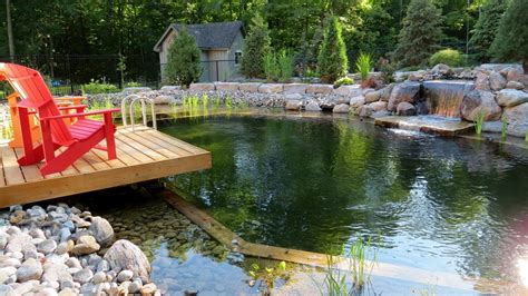 We all dream of having a place where we can relax and enjoy our family and friend a place where we can. Innisfill Natural Swimming Pool - Contemporary - Pool ...