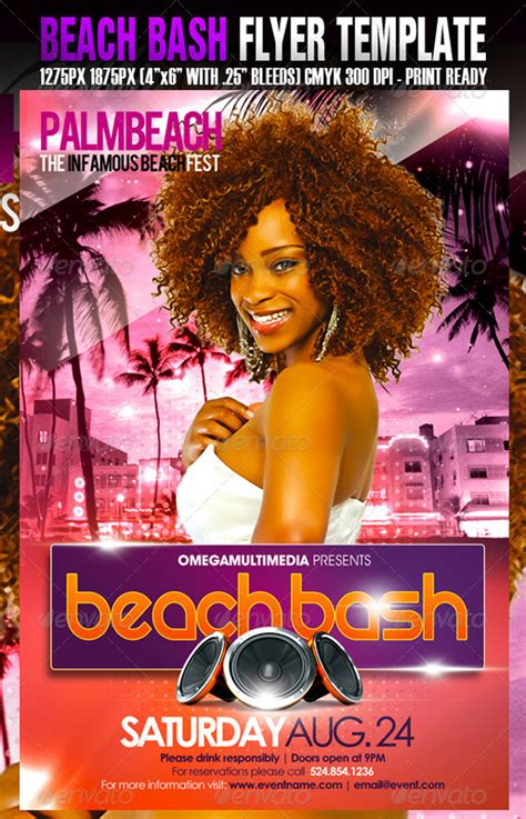 Check out and download the exclusive free summer party event flyer psd. Top 50 Summer Beach Party Flyer Templates - 56pixels.com