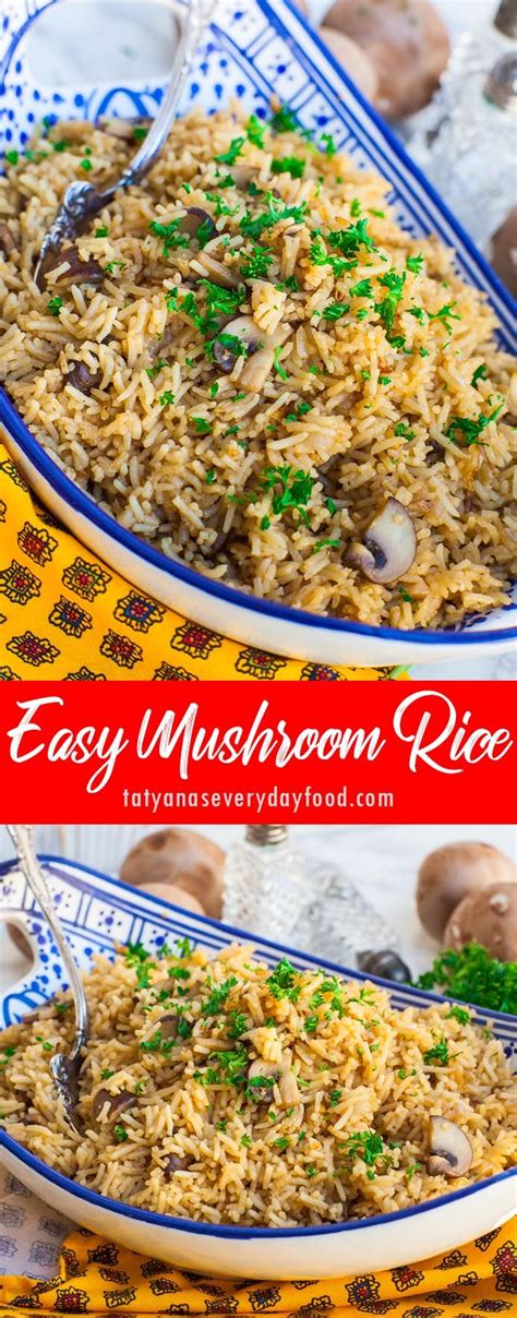 Get inspiration from this list of low cholesterol foods to make your own healthy low ldl diet plan. Easy Mushroom Rice (video) | Recipe in 2020 | Tatyana's everyday food, Best dinner recipes, Food ...