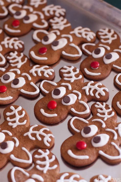Reform dough into a ball and continue to roll out and cut out gingerbread men. Upsidedown Gingerbread Man Made Into Reindeers / Upside down gingerbread man, makes a great ...