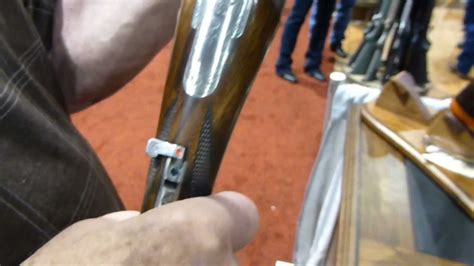 You turn the barrels a 1/4 turn right, this disengages two massive locking lugs, slide them forward 1 1/8 to expose the. Hoenig 4-Barrel Vierling Sporting Firearm - YouTube
