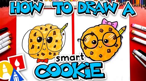 2) from the middle of the rectangle, draw one vertical and one horizontal line equally contour the platypus, trying to vary the thickness and darkness of the line. How To Draw A Smart Cookie - Art For Kids Hub