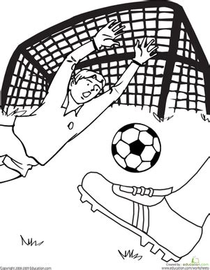 To download our free coloring pages, click on the football page you'd like to color. Soccer Game | Worksheet | Education.com | Coloring pages ...