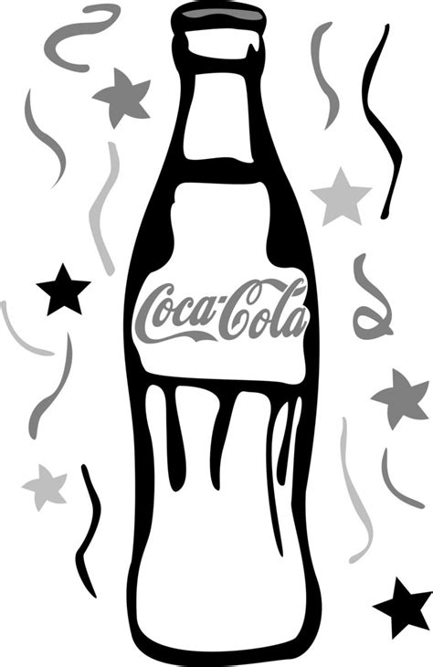 Coca cola by andy warhol coloring page; Coca Cola Bottle Coloring Page