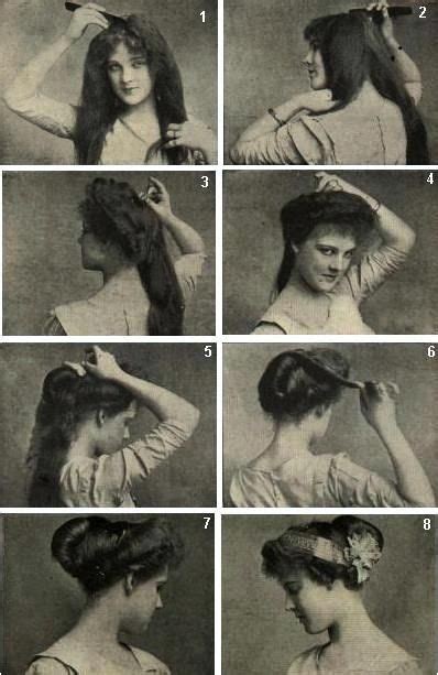 While every woman may not have been given her crown of glory in a wealth of lustrous hair she may, by a careful study of the lines of her head and features, at least make her tresses beautifying. 1910 instruction on how to do a psyche knot. Cool. | Hair ...